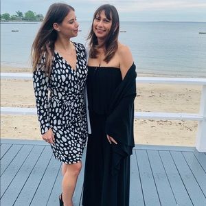 Maje Ruffle Slit Dress